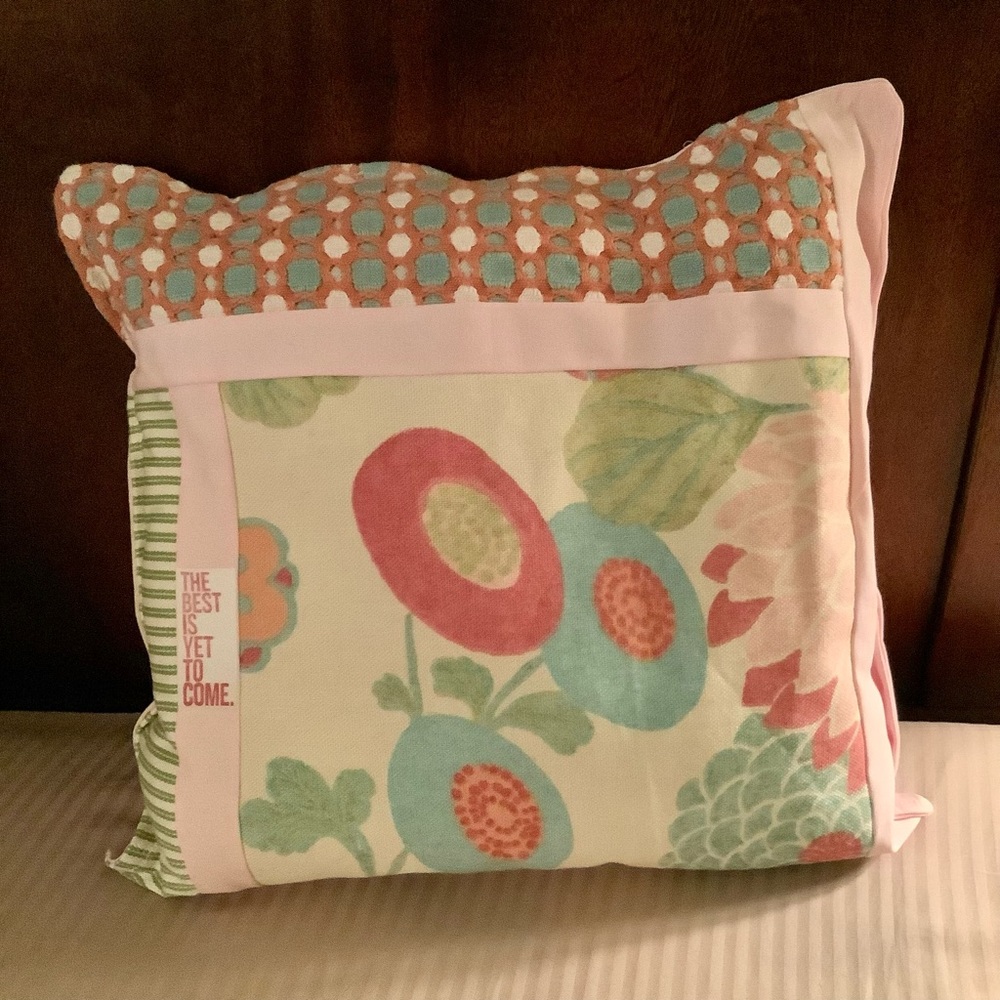 ‘Pillow Talk’ custom decorative pillow